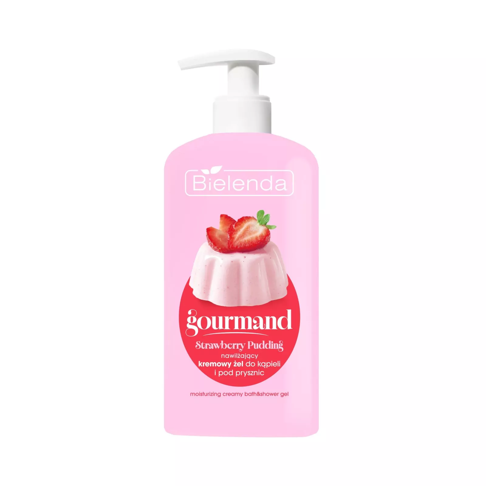 Bielenda GOURMAND Gel de dus cremos hidratant Strawberry Pudding 300 ml