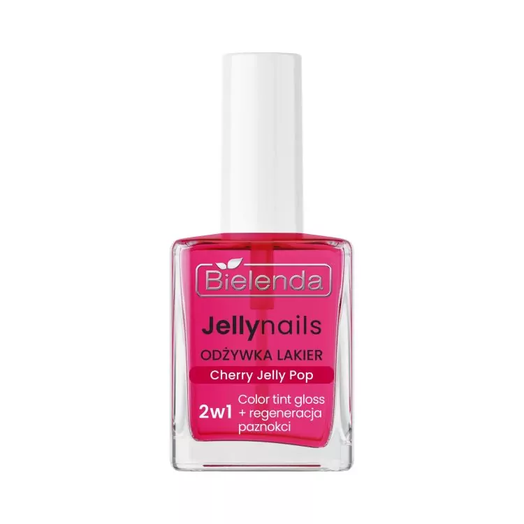 Bielenda JELLY NAILS 2-in-1 Balsam pentru unghii Cherry Jelly Pop 10 ml