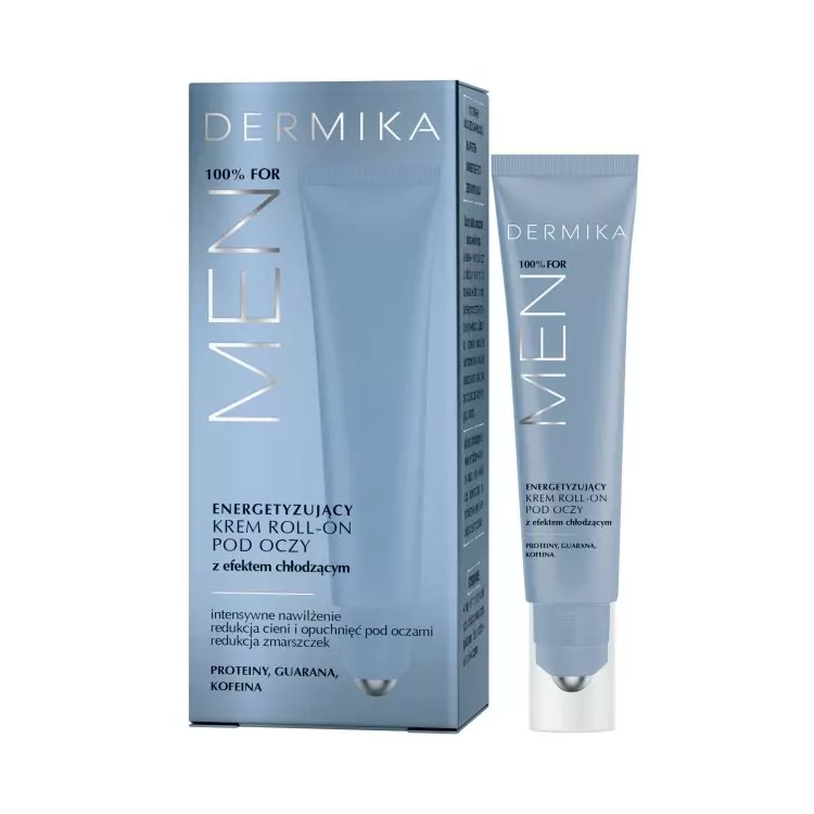 DERMIKA 100% for MEN Gel roll-on energizant si racoritor p/u zona ochilor 15 ml