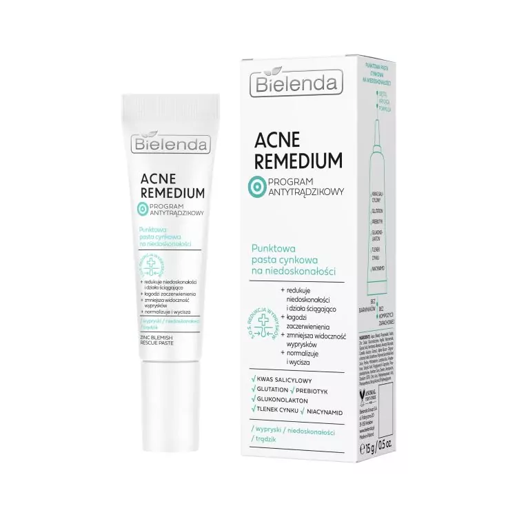 Bielenda ACNE REMEDIUM Pastă de zinc impotriva imperfecțiuni 15 g