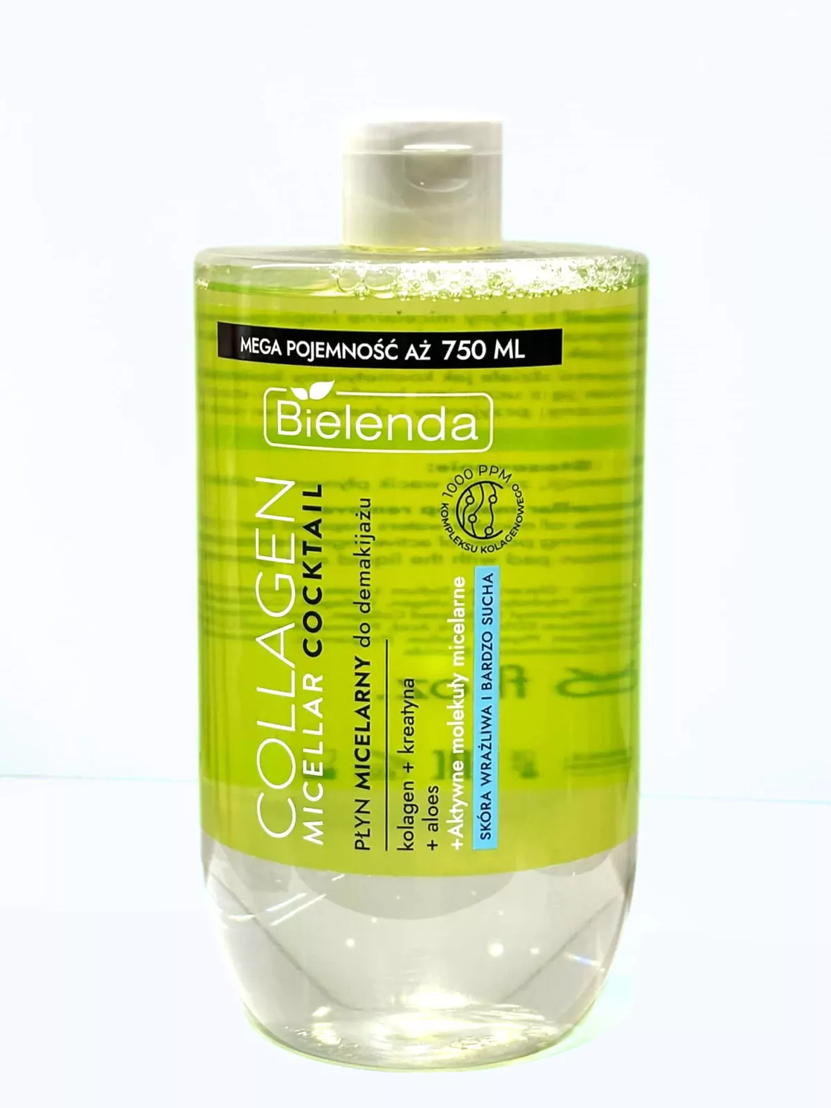 Bielenda COLLAGEN MICELLAR COCKTAIL Apa micelara demachianta p/u ten sensibil si uscat 750 ml