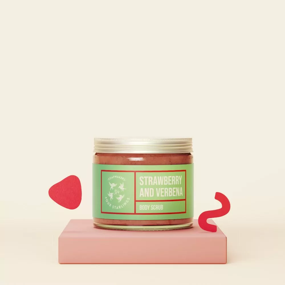 4Starlings Scrub de corp Strawberry and verbena 250 ml