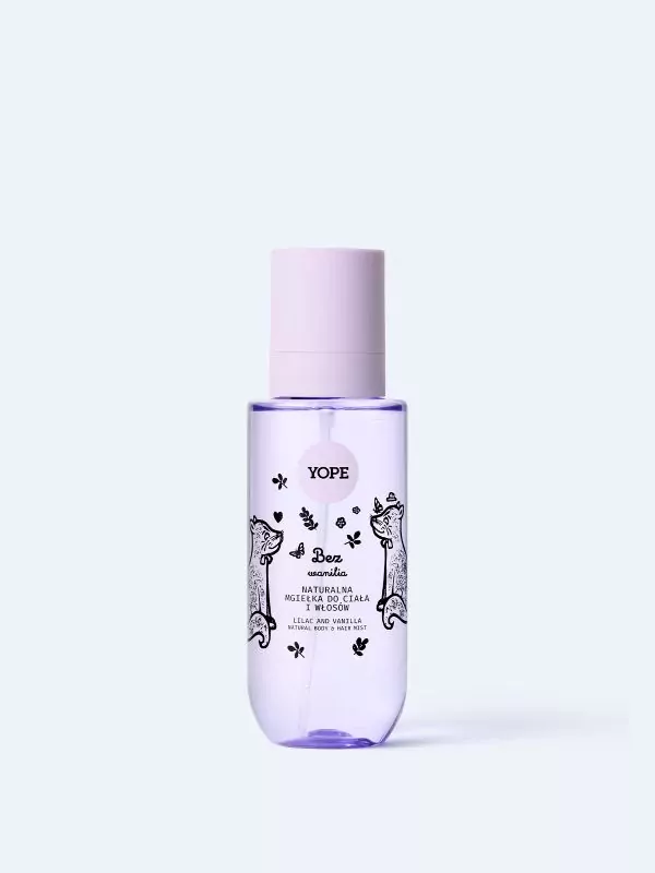 YOPE Mist natural pentru corp și păr Lilac și vanillie 200 ml