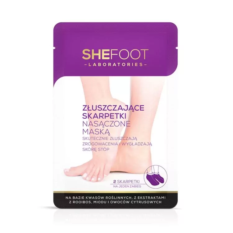 SheFoot Mască exfoliantă pentru picioare cu șosete de unica folosinta 1 set