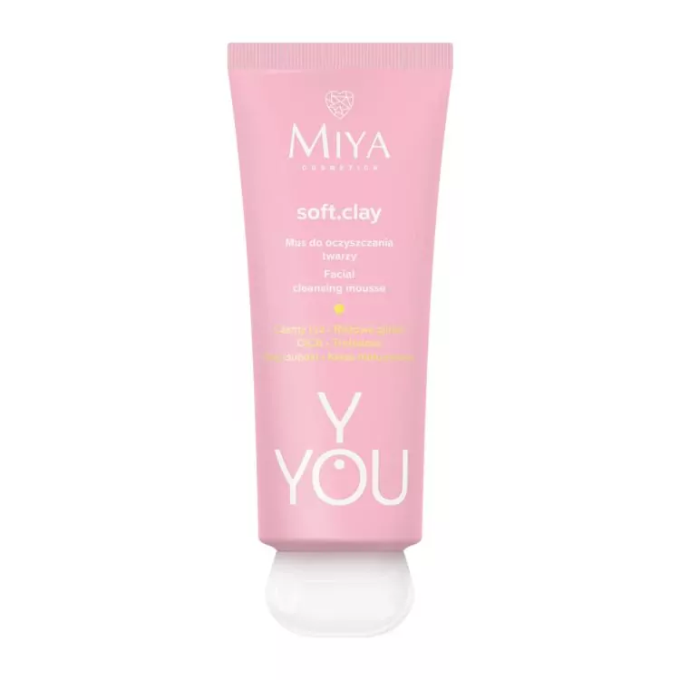 Bielenda Miya Cosmetics soft.clay Mousse de curatare a fetei cu argila 100 ml