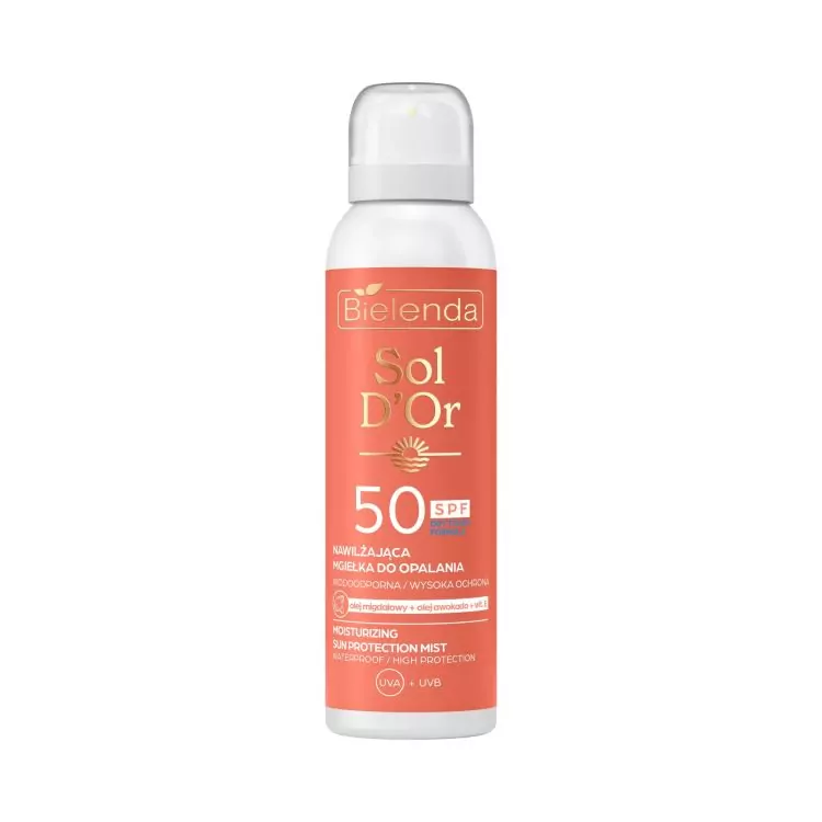 Bielenda SOL D’OR Mist de protecție solară hidratantă Spf 50, 100 ml