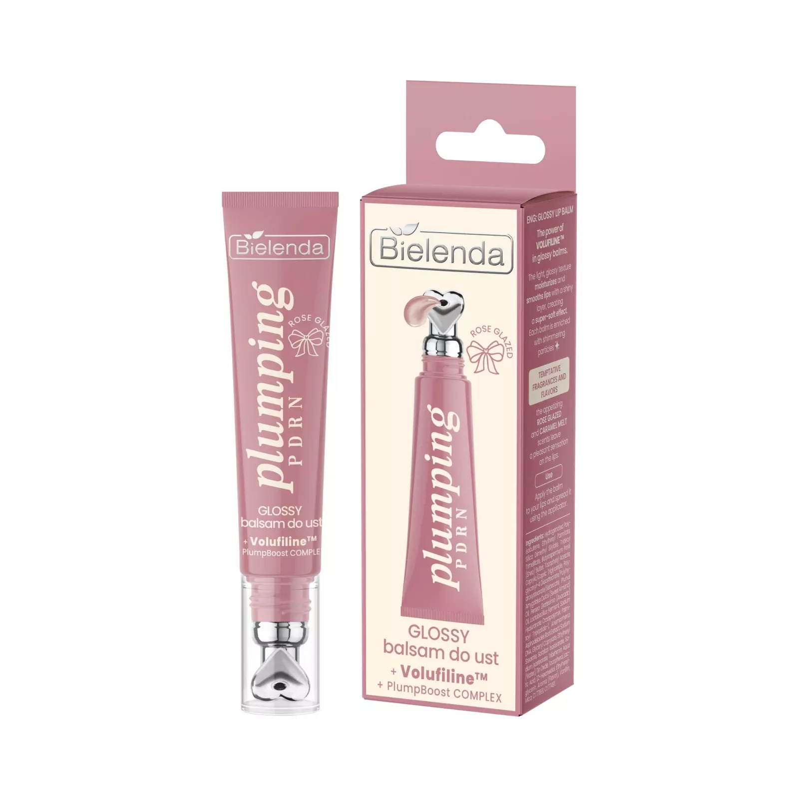 Bielenda PLUMPING PDRN Balsam de buze lucios ROSE GLAZED 10 g
