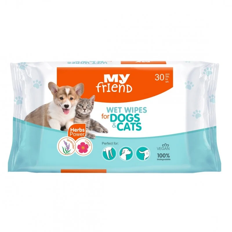 Servetele umede p/u animale MY FRIEND 30 buc