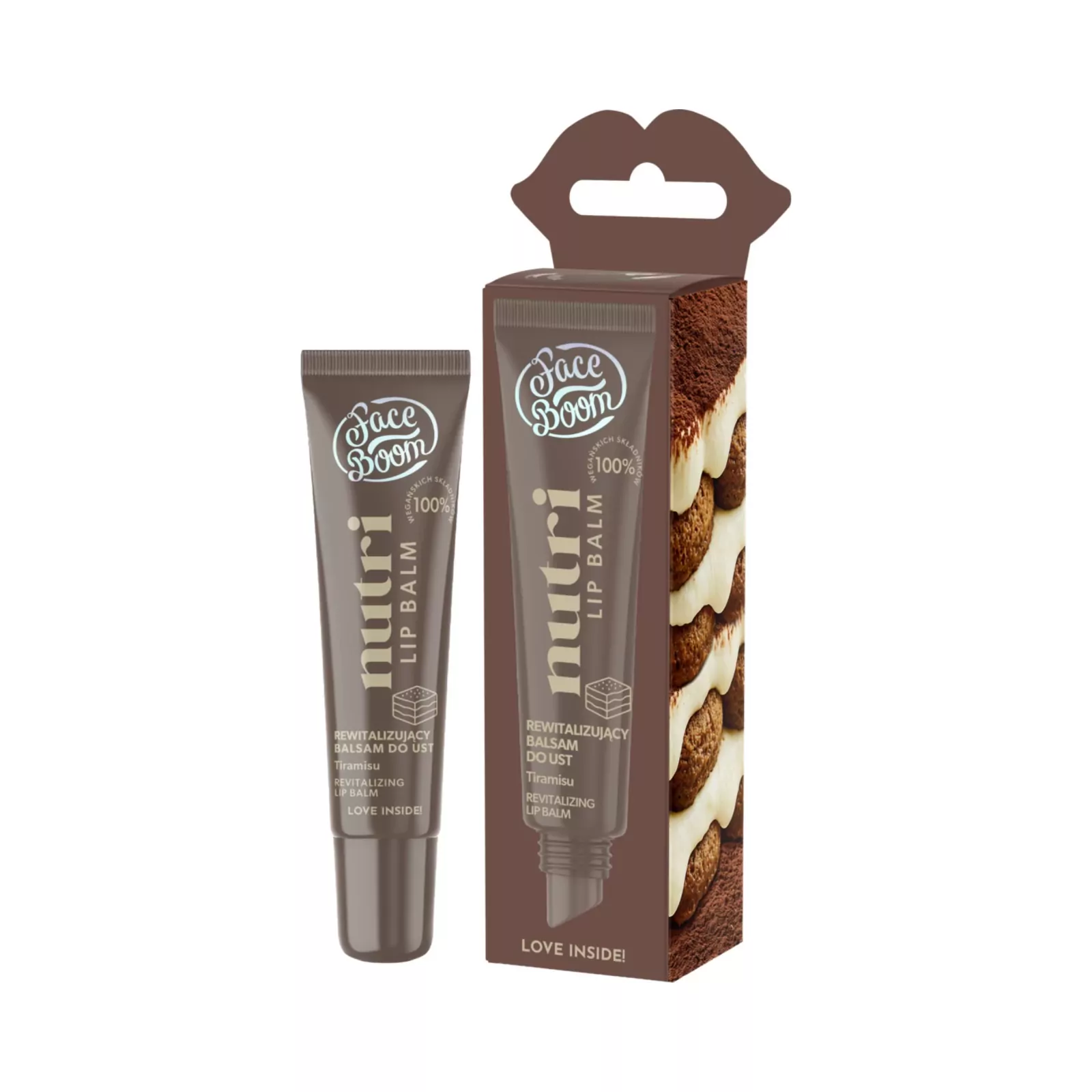 FaceBoom Nutri Lip Balm, Balsam revitalizant p/u buze TIRAMISU 10 g