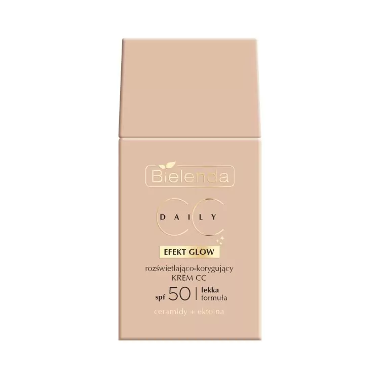 Bielenda DAILY CC Crema CC iluminatoare și corectoare Glow effect Spf 50, 40 ml