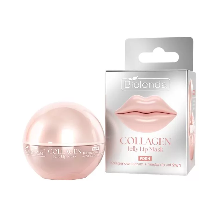 Bielenda COLLAGEN JELLY LIP MASK PDRN Mască-ser pentru buze 2-in-1 Collagen 8g