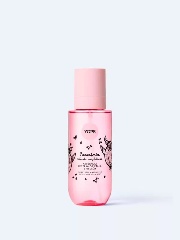 YOPE Mist natural pentru corp și păr Cireșe și lapte de migdale 200 ml