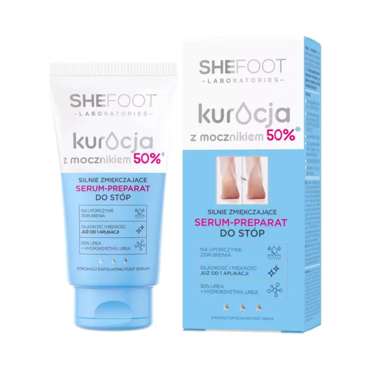 SheFoot Urea Treatment Serum-preparat intens emolient cu 50%  uree 50 ml