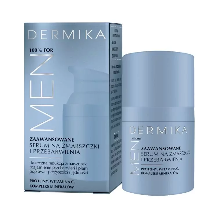 DERMIKA 100%  for MEN Ser avansat antirid si p/u reducerea petelor pigmentare 30 ml