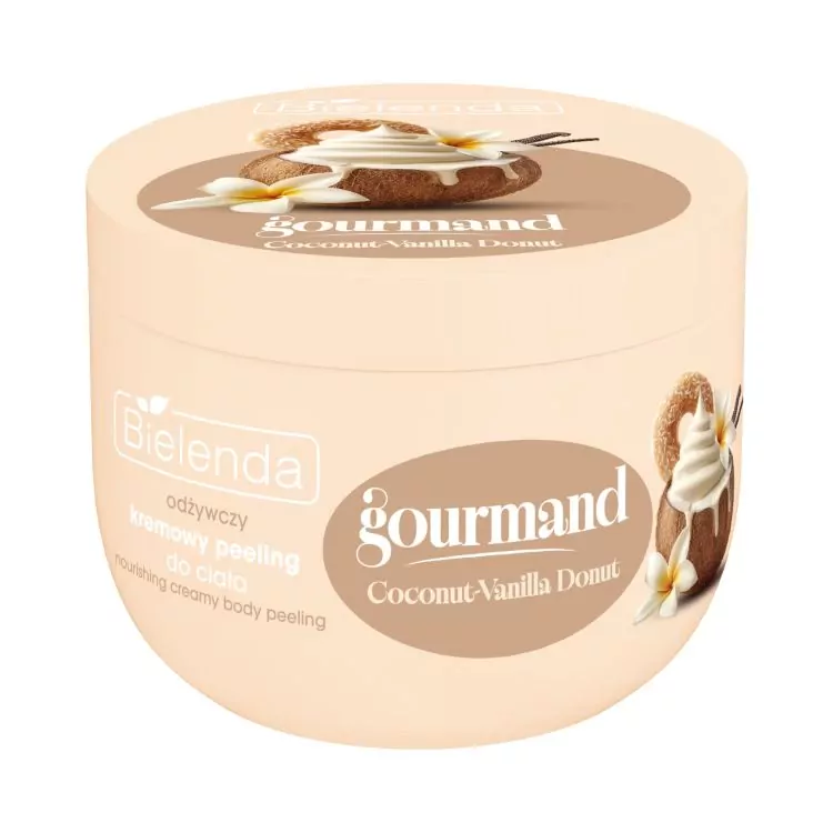 Bielenda GOURMAND Scrub pentru corp hrănitor Coconut-Vanilla Donut 250 g