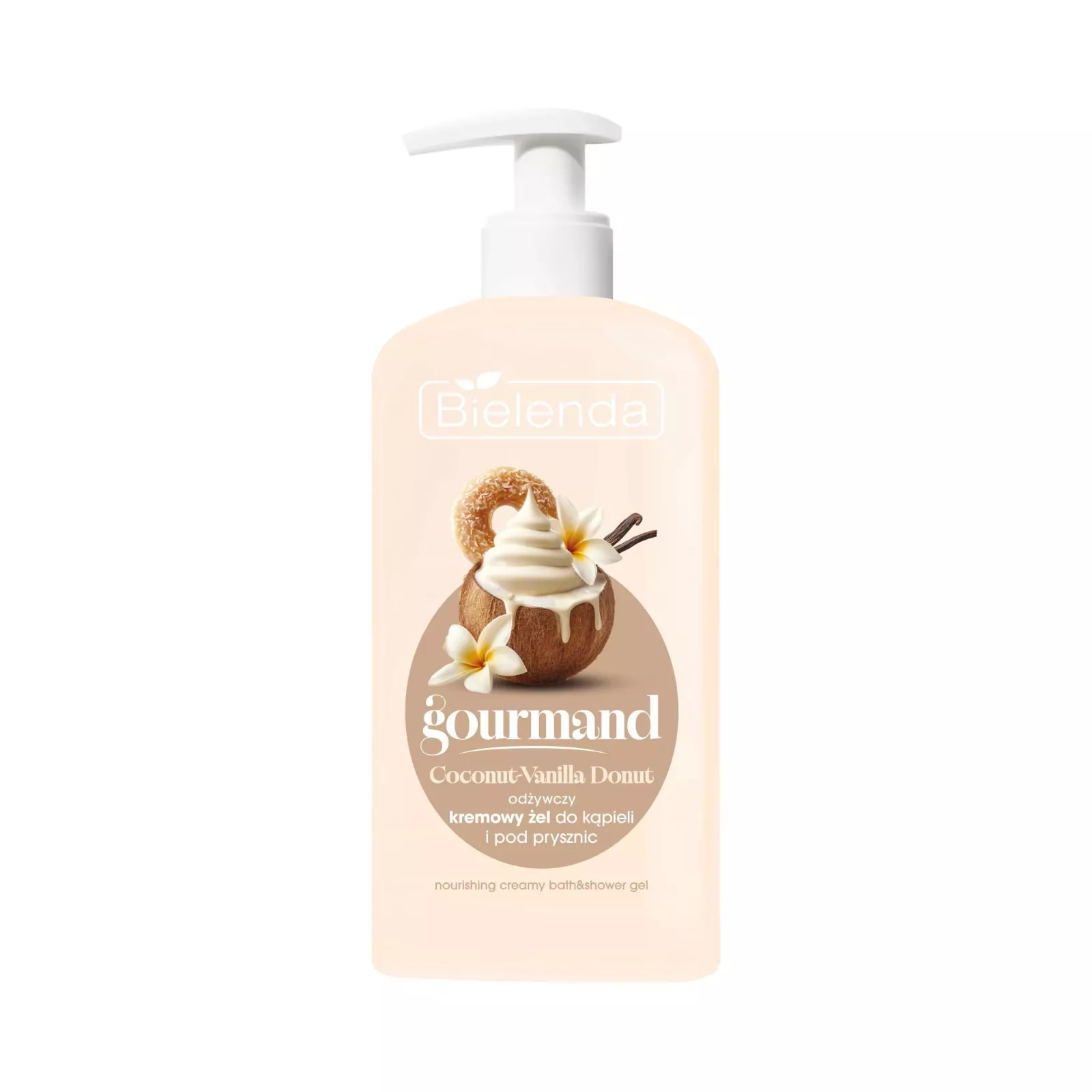 Bielenda GOURMAND Gel de baie si dus cremos hranitor Coconut-Vanilla Donut 300 ml