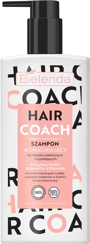Bielenda HAIR COACH Șampon de întărire pentru păr deteriorat, predispus la cădere 300 ml