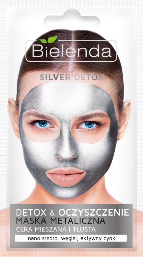 Bielenda SILVER DETOX Железная маска для нормальной, комбинированной и жирной кожи 8 гр.