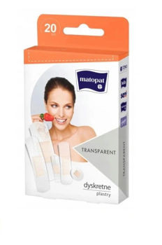 Пластыри Matopat Transparent 20 шт.