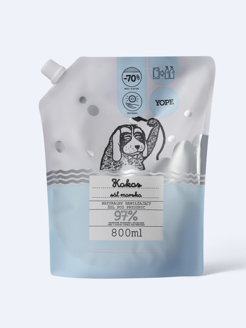 Гель для душа YOPE КОКОС И МОРСКАЯ СОЛЬ REFILL 800мл