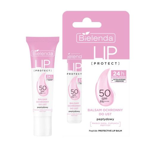 Bielenda LIP PROTECT Бальзам для защиты губ SPF 50 пептиды 10 г