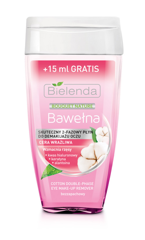 Bielenda BOUQUET NATURE Двухфазный очищающий лосьон ХЛОПОК 140 мл