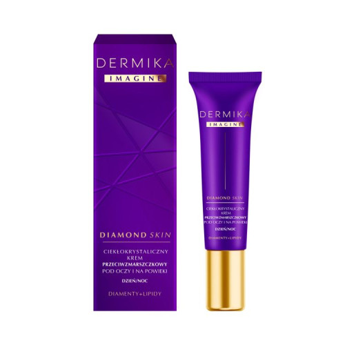 DERMIKA IMAGINE DIAMOND SKIN Крем для глаз против морщин кристаллы, бриллианты, липиды день/ночь 15мл