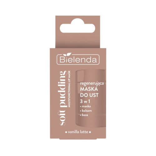 Bielenda SOFT PUDDING Masca regeneranta pentru buze 3 in 1 Vanilla Latte 12 g