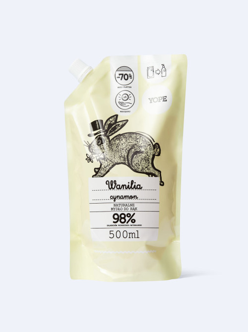 YOPE Жидкое мыло для рук VANILE AND TINNA REFILL 500 мл