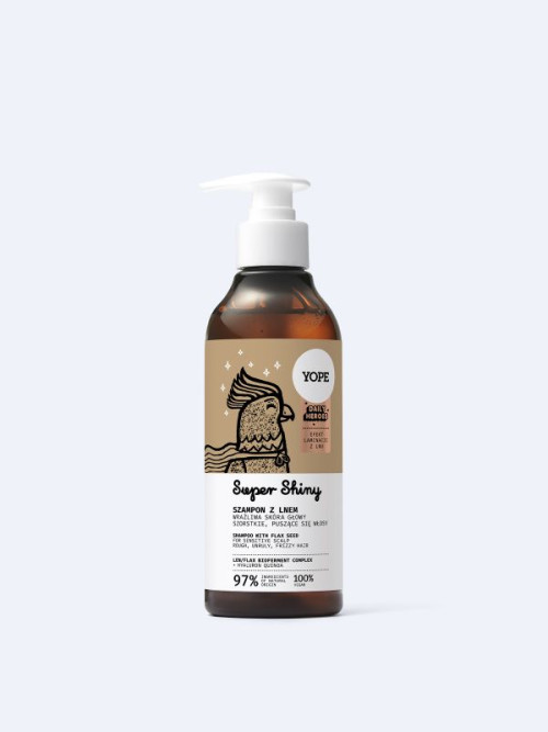 YOPE DAILY HEROES Șampon pentru par Super Shiny 300 ml