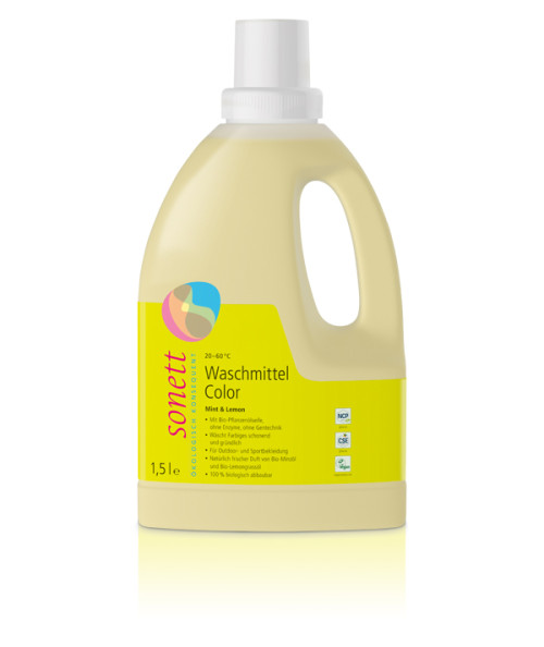 Sonett Жидкий стиральный порошок Color Mint & Lemon 1,5 л