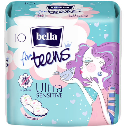 Прокладки гигиенические впитывающие Bella для подростков Ultra Sensitive 10 шт.
