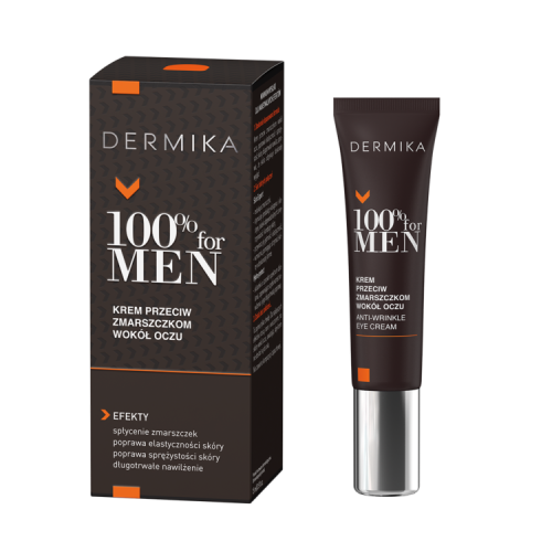 DERMIKA 100% FOR MEN Крем против морщин для кожи вокруг глаз 15мл