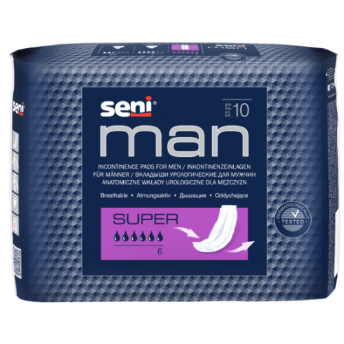 Прокладки урологические для мужчин Seni Man super 10/20 шт