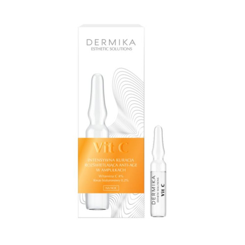 DERMIKA ESTHETIC SOLUTIONS Интенсивное ночное антивозрастное средство с витамином С в ампулах 7 x 2 мл