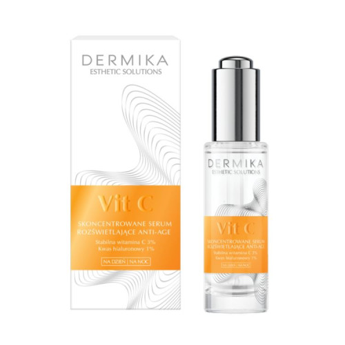 DERMIKA ESTHETIC SOLUTIONS VITAMIN C Осветляющая антивозрастная сыворотка день/ночь 30 мл
