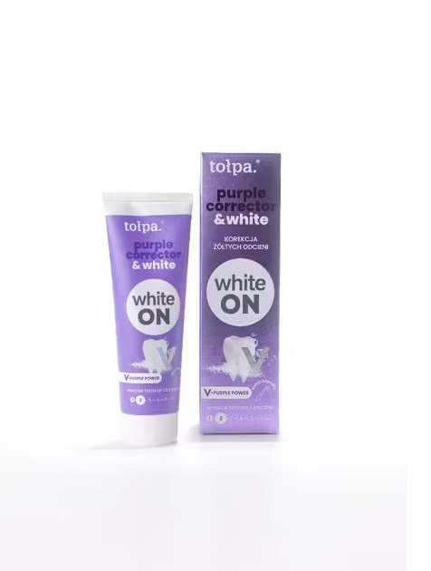 Tolpa ON WHITE PURPLE CORRECTOR & WHITE Pasta de dinti 75 ml