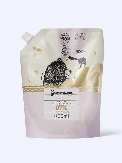 Гель для душа YOPE GERANIUM REFILL 800мл