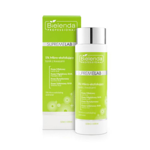 SUPREMELAB SEBIO DERM 5% Тоник микроэксфолиант с медной кислотой 200 мл