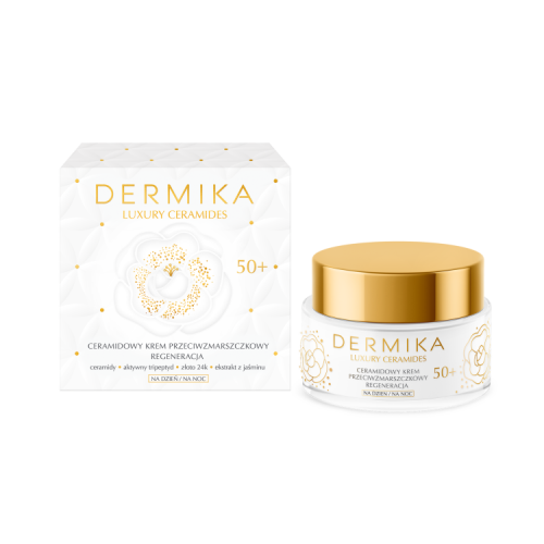 DERMIKA LUXURY CERAMIDES Регенерирующий крем с керамидами против морщин 50+ день/ночь 50 мл