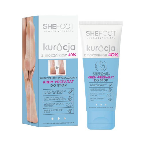 SheFoot TREATMENT С МОЧЕВИНОЙ Крем для ног со смягчающим и разглаживающим эффектом 40% Мочевина 75мл