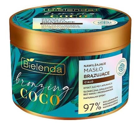 Bielenda BRONZING COCO Масло для тела увлажняющее, автозагар 200 мл