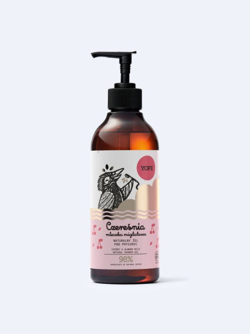 YOPE Gel de duș Cherry and Almond milk 400 ml