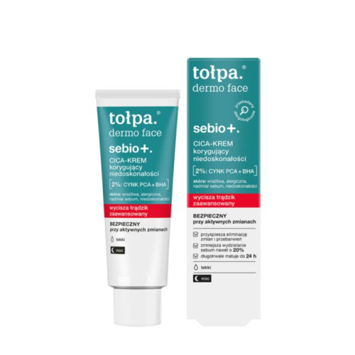 TSE130 Tolpa DERMO FACE SEBIO+ CICA-Крем для коррекции несовершенств 40 мл