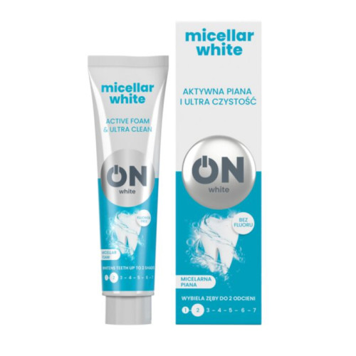 MWH067 Зубная паста Tolpa ON WHITE МИЦЕЛЛЯРНАЯ БЕЛАЯ 75 мл