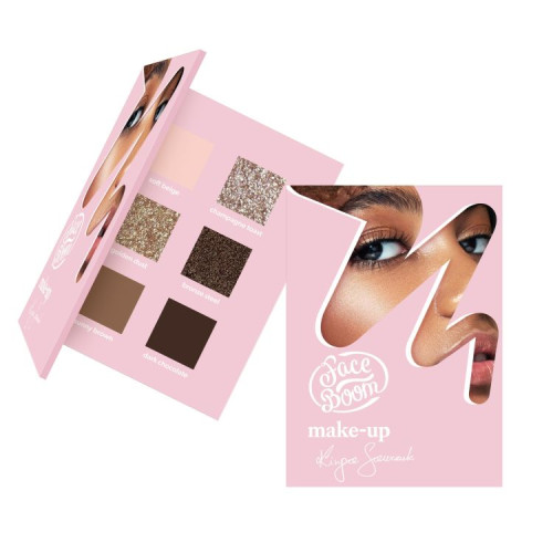FaceBoom MAKE-UP Палитра теней для век nude mood 9 гр