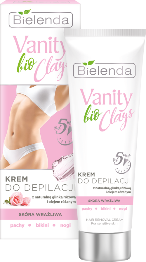 Bielenda VANITY CLAYS BIO Крем для депиляции с розовой глиной 100 мл