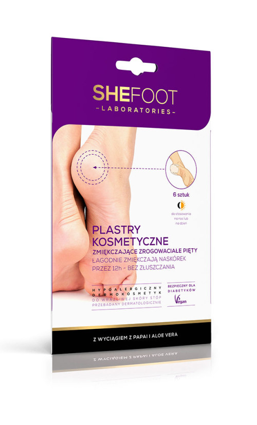SheFoot Пластыри косметические от трещин на пятках, 6 шт.