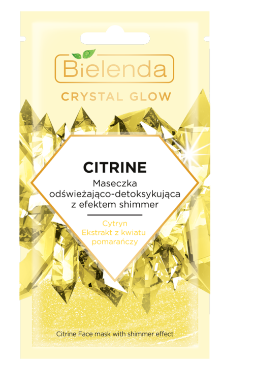 Bielenda CRYSTAL GLOW CITRINE Освежающая, детоксицирующая маска для лица с эффектом сияния 8 г