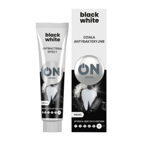 MWH059 Зубная паста Tolpa ON WHITE BLACK WHITE 75 мл